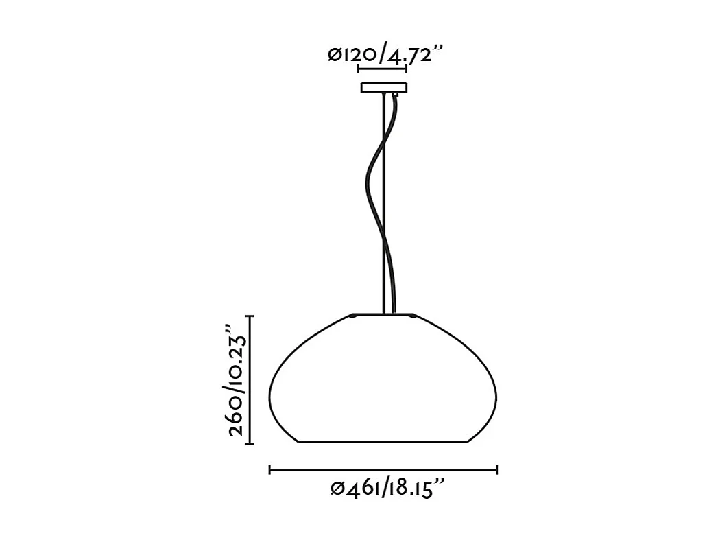Lampe à suspension MAR H260