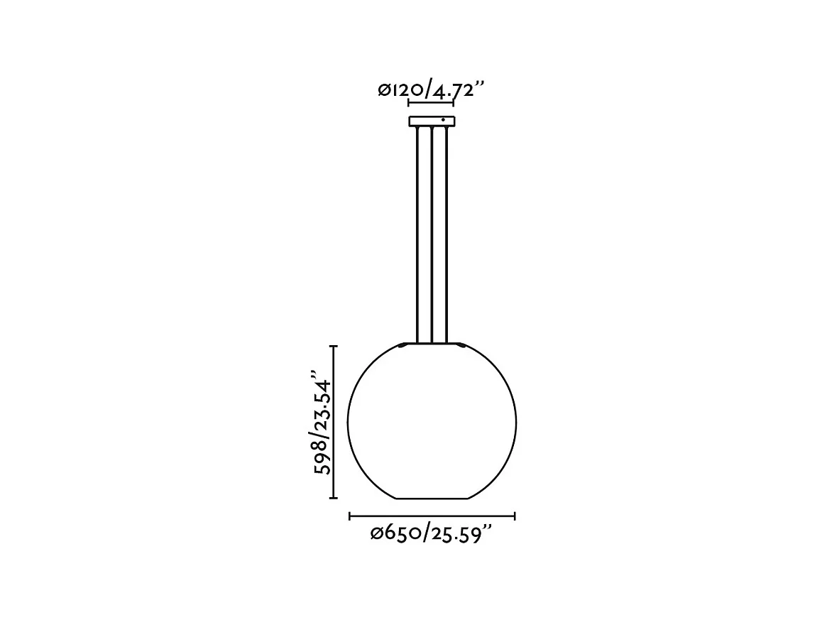 Lampe à suspension AIRE 650