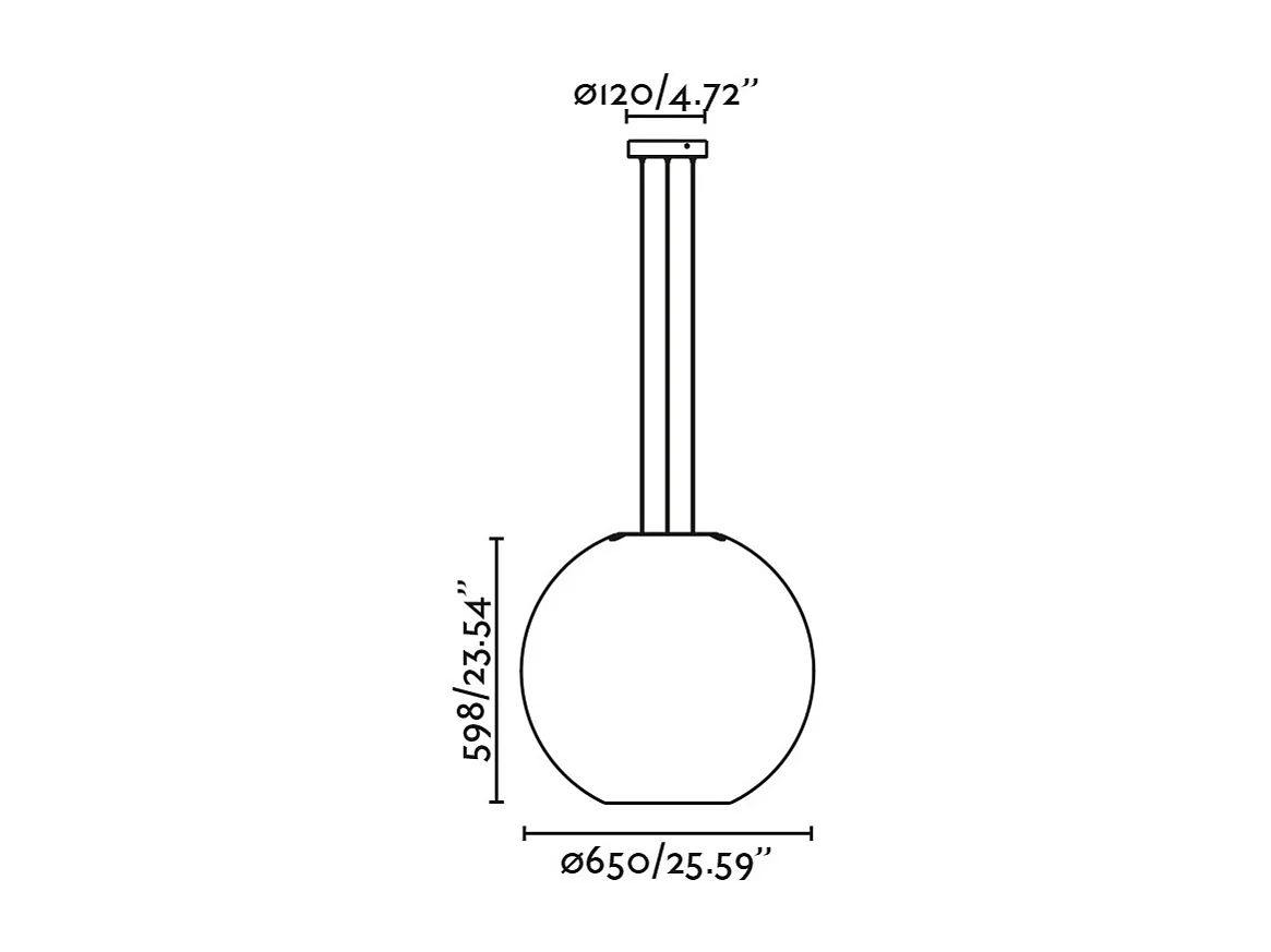 Lâmpada de suspensão AIRE 650