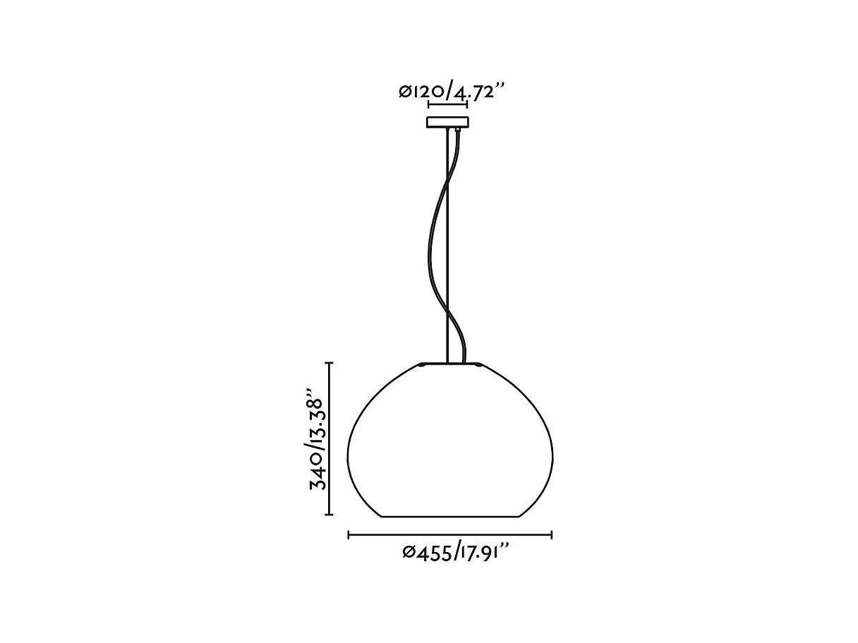 Lampe à suspension MAR H340