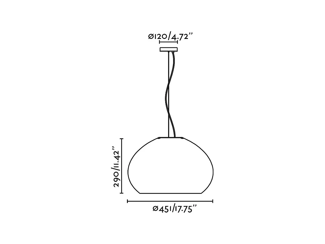 Lampe à suspension MAR H290