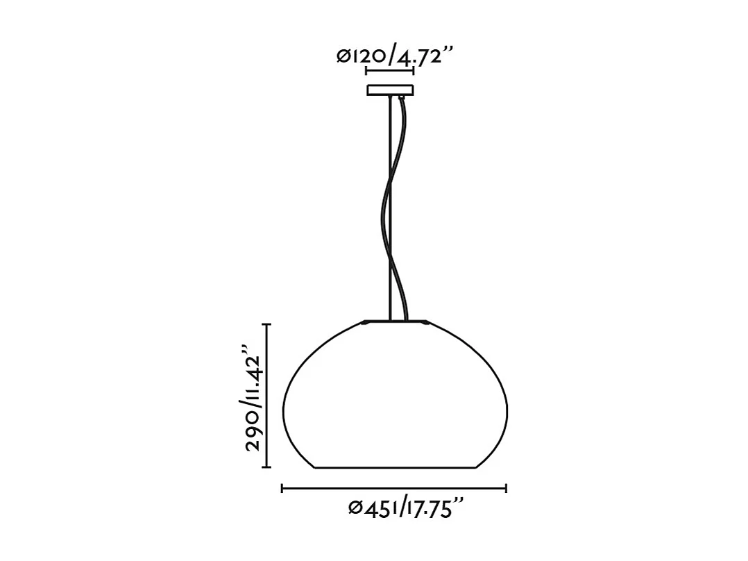 Lampe à suspension MAR H290