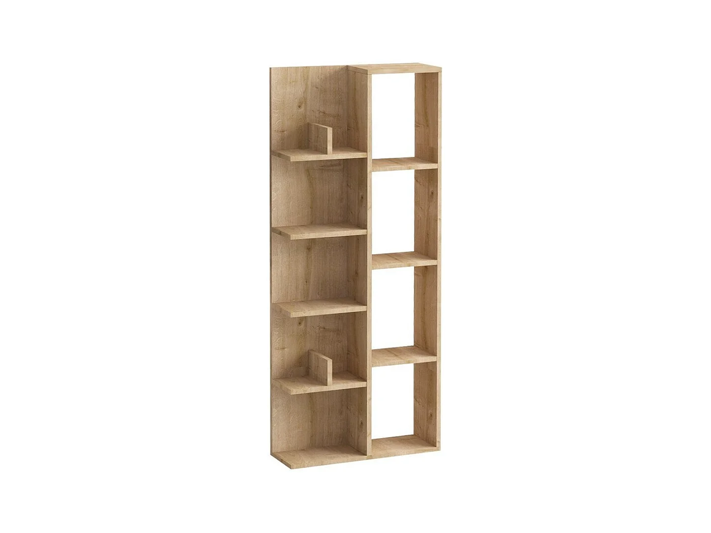 Bibliothèque 4 niches et 4 étagères H150 cm - LILY