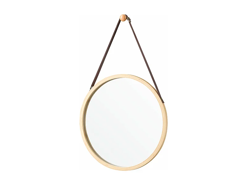 Miroir mural avec cadre bambou marron 38 x 1.5 x 61 cm 03_0007893