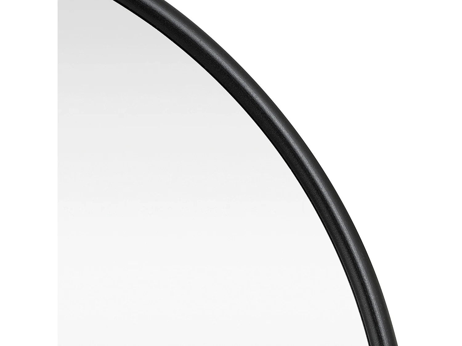 Espejo de pared ovalado 40 x 80 cm negro mate 03_0007957