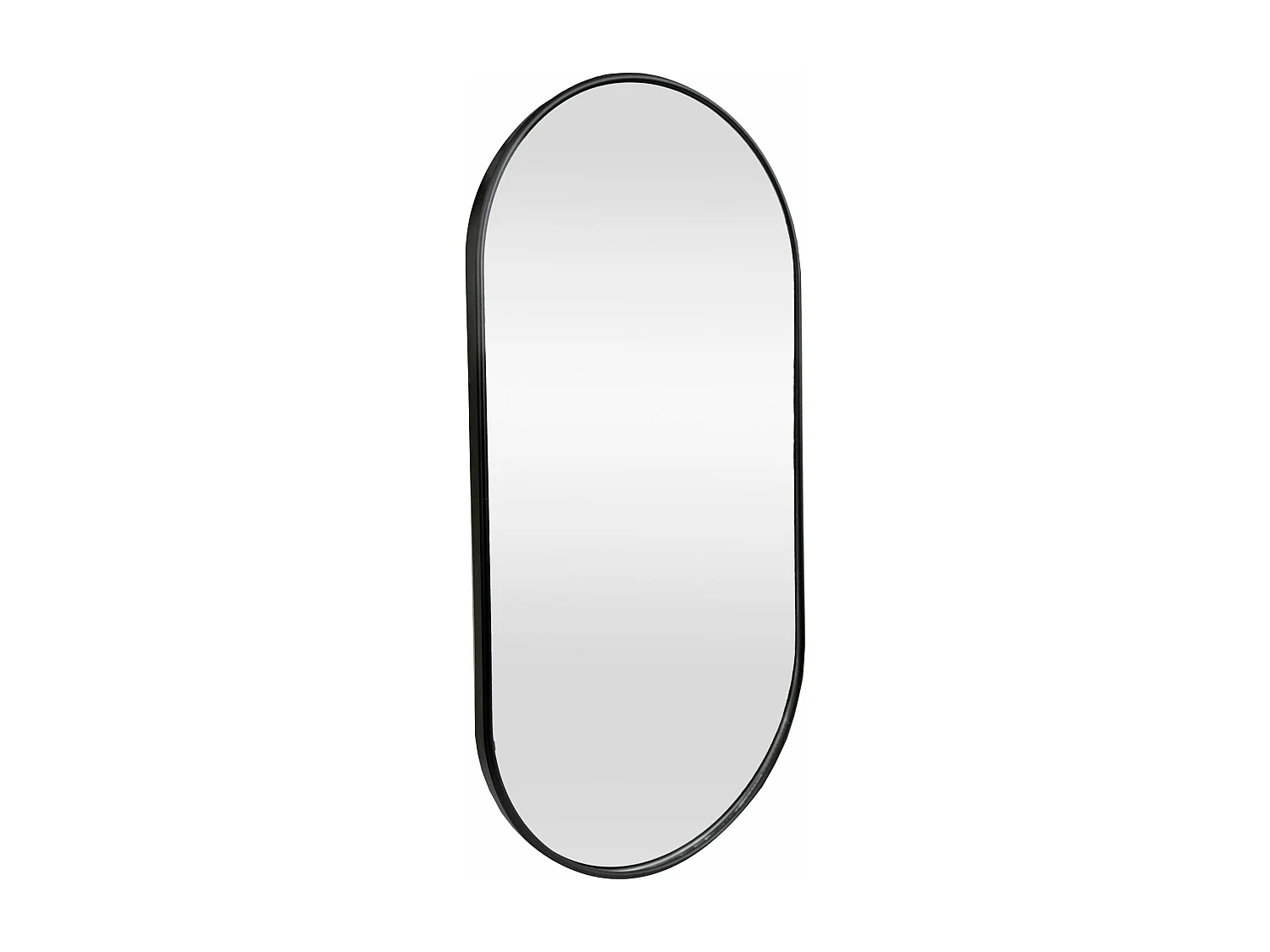 Miroir mural ovale 40 noire 80 x 2.8 x 40 cm 03_0007957