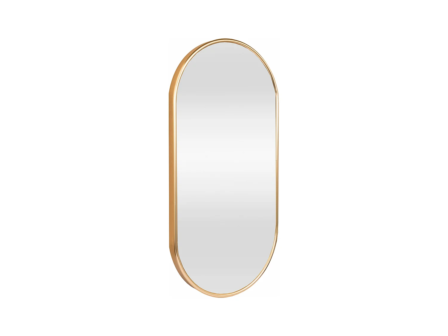 Espejo de pared ovalado 40 x 80 cm dorado 03_0007955