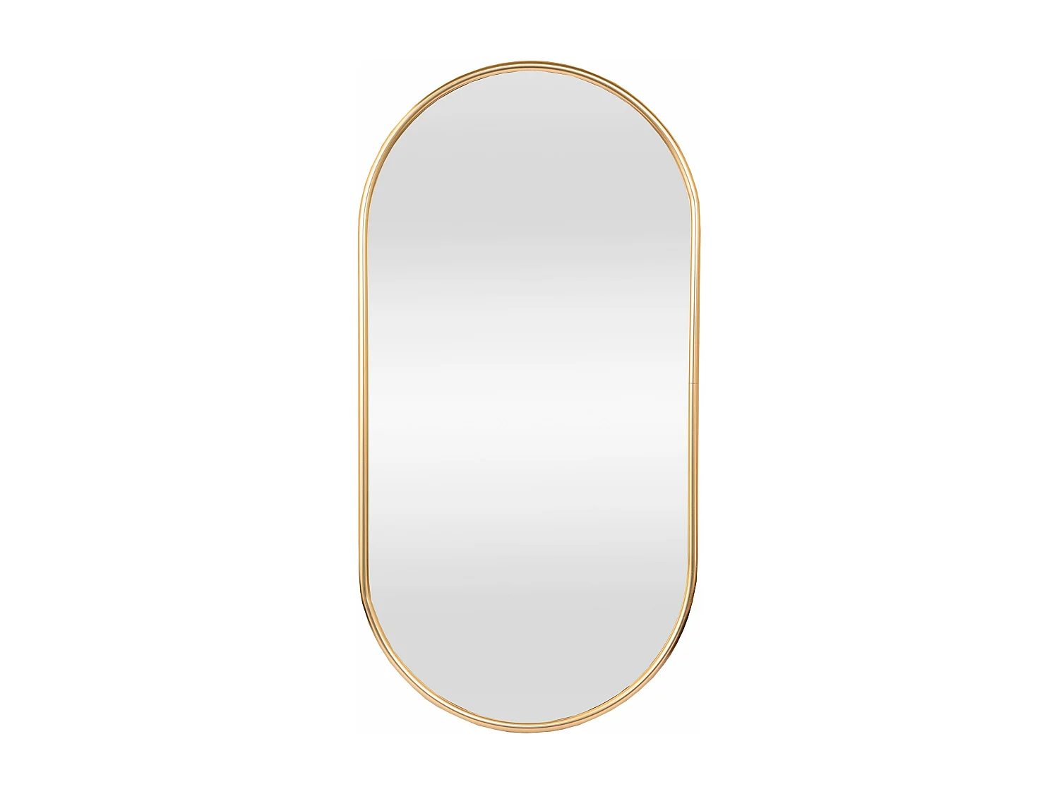 Espejo de pared ovalado 40 x 80 cm dorado 03_0007955
