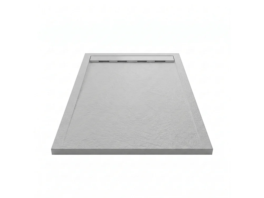 Plato de ducha pizarra RIBERA gris  90x160cm rejilla color