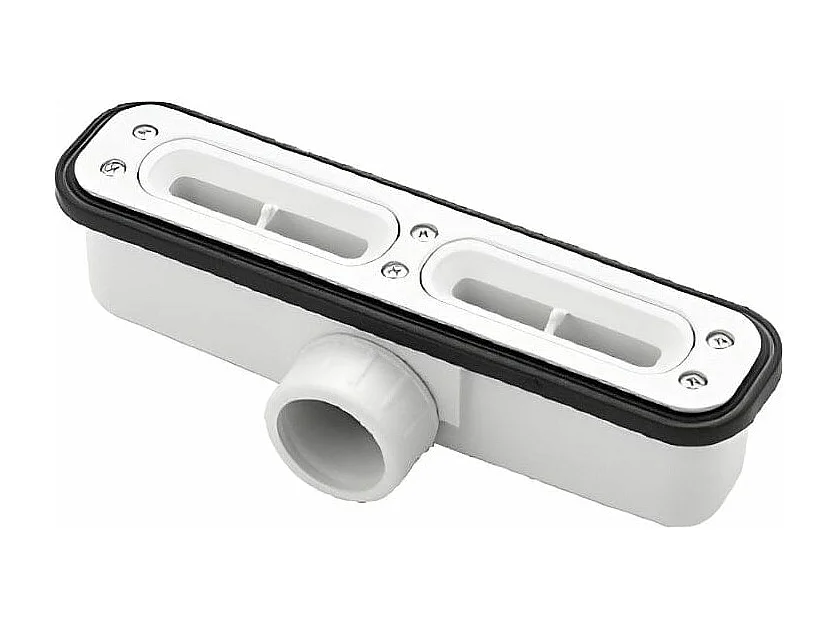 Extra flache Duschwanne RIBERA Schieferoptik GRAU 80x100cm