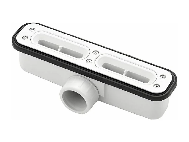 Extra flache Duschwanne RIBERA Schieferoptik GRAU 70x140cm