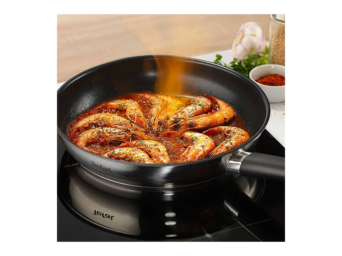 Sartén Emotion Tefal acero inoxidable Full Induction inox Ø20 cm