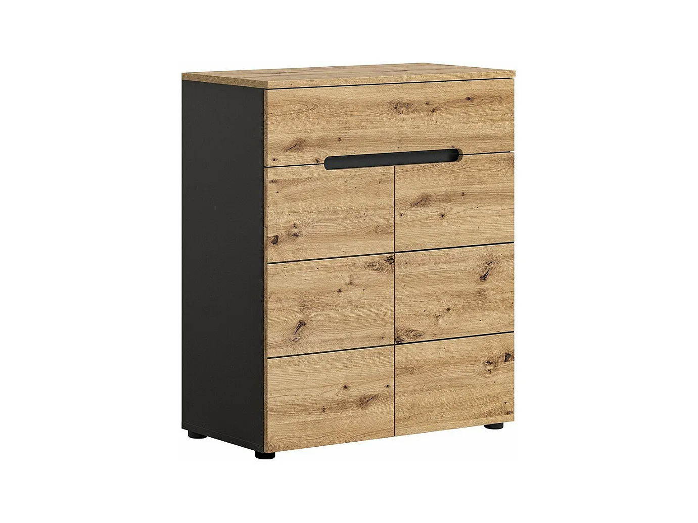 Meuble à chaussures 2 portes et 1 tiroir L80 cm - CANU