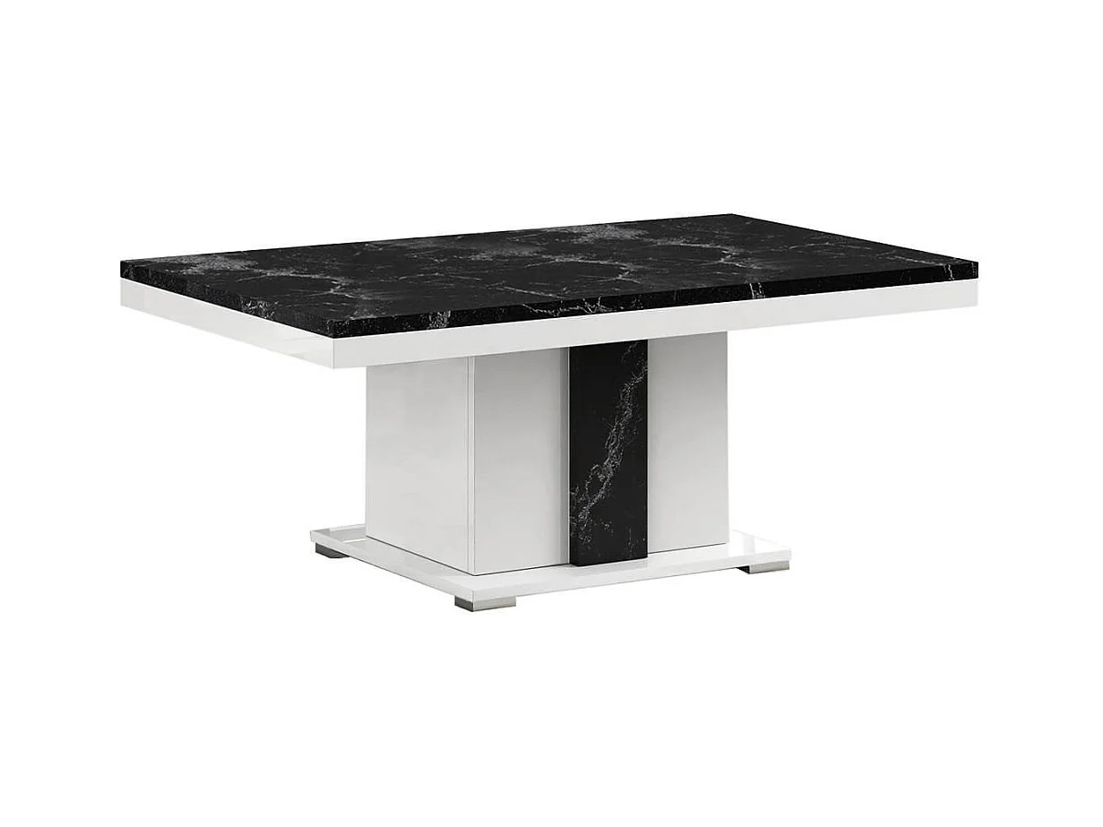 ARIANE - Ensemble Salon Table Basse + Meuble TV + Vitrines 1 Porte Eclairage Led intégré