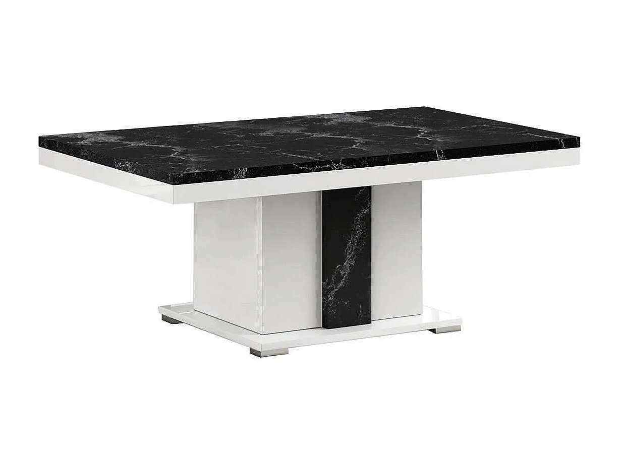 ARIANE - Ensemble Salon Table Basse + Meuble TV + Vitrines 1 Porte Eclairage Led intégré