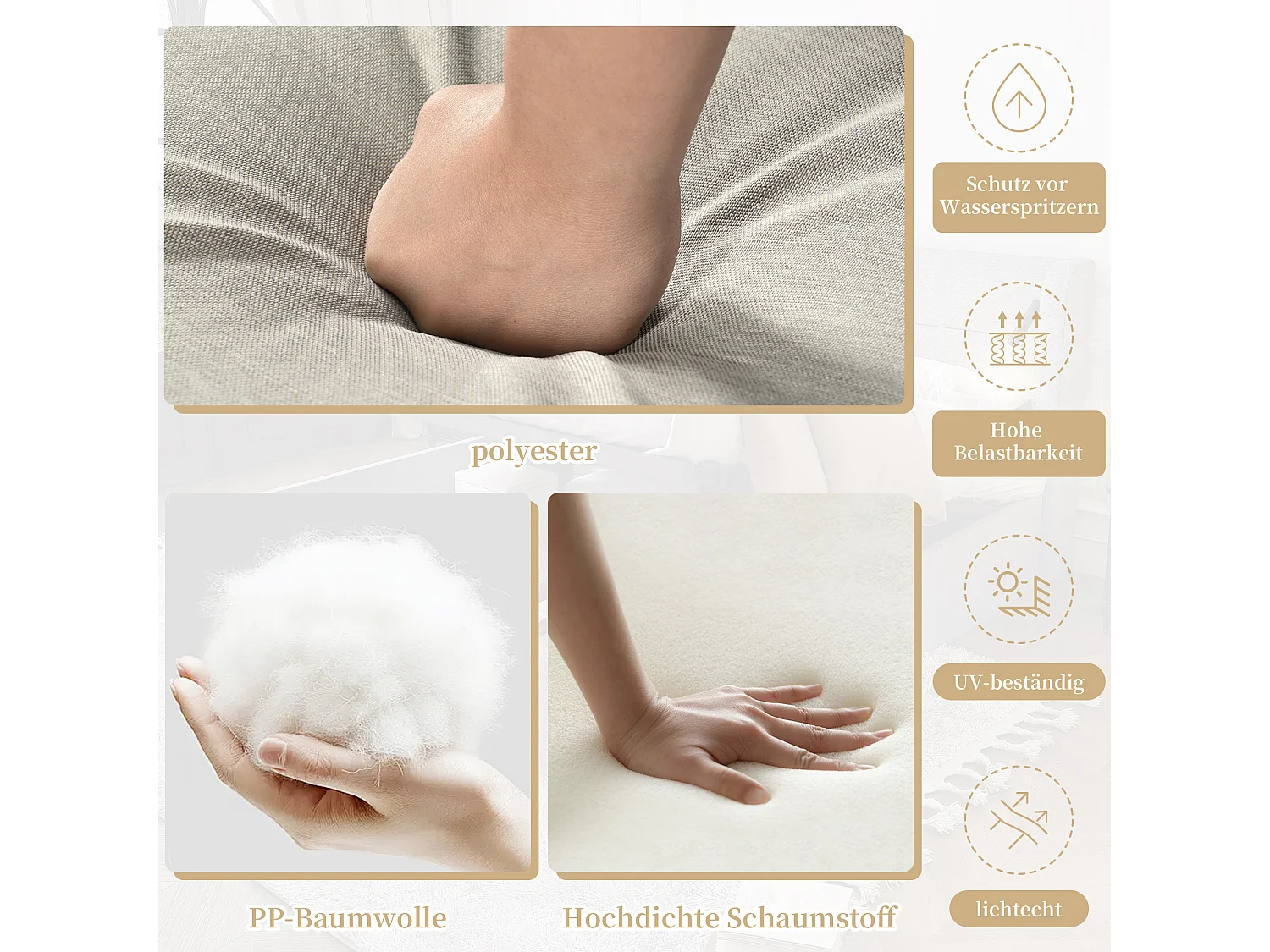 Modulaire tuinmeubelen van gegalvaniseerd staal - hoekbank - relaxbed - salontafels - grijs