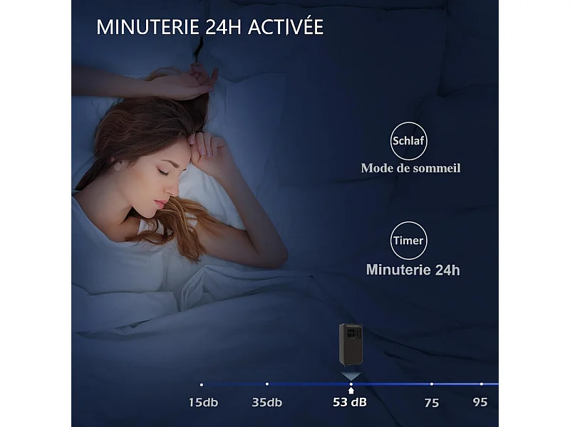 Ar Condicionado Portátil 3 EM 1, 9000BTU, com Temporizador, Display LED e Controle Remoto, Refrigeração, Ventilador, Desumidificador