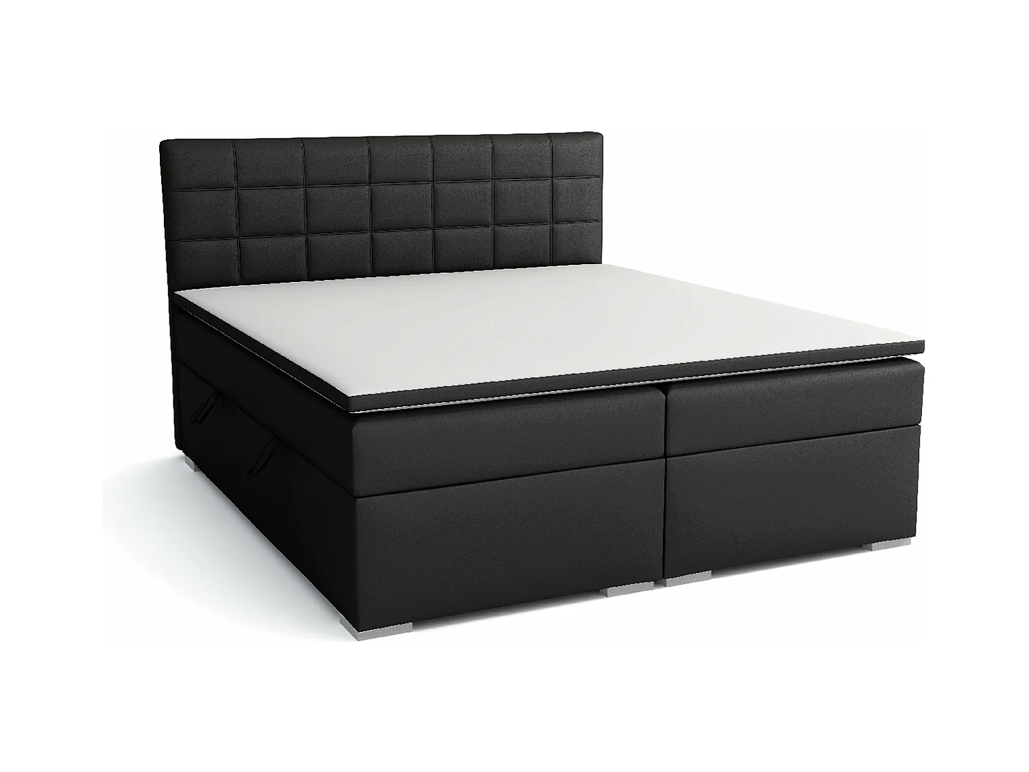 BOXSPRINGBETT mit Bettkästen Torland, 160x200 cm, Soft 11 (Schwarz)