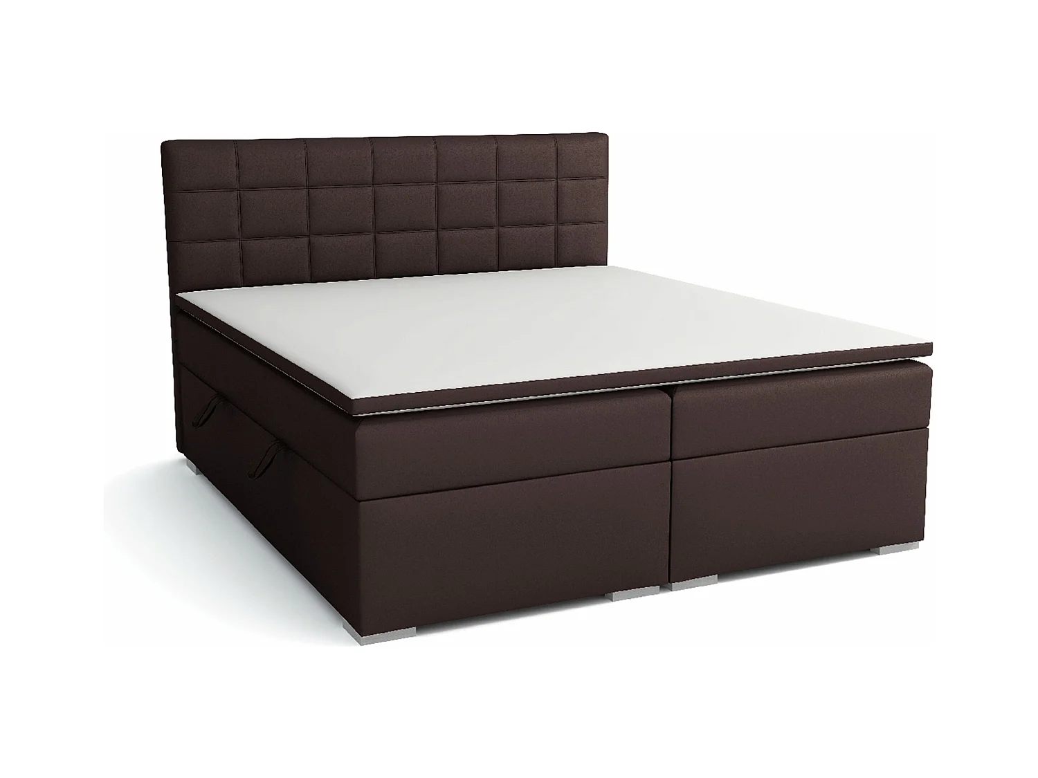 LIT BOXSPRING avec rangements pour la literie Torland, 180x200 cm, Lux 13 (Marron)