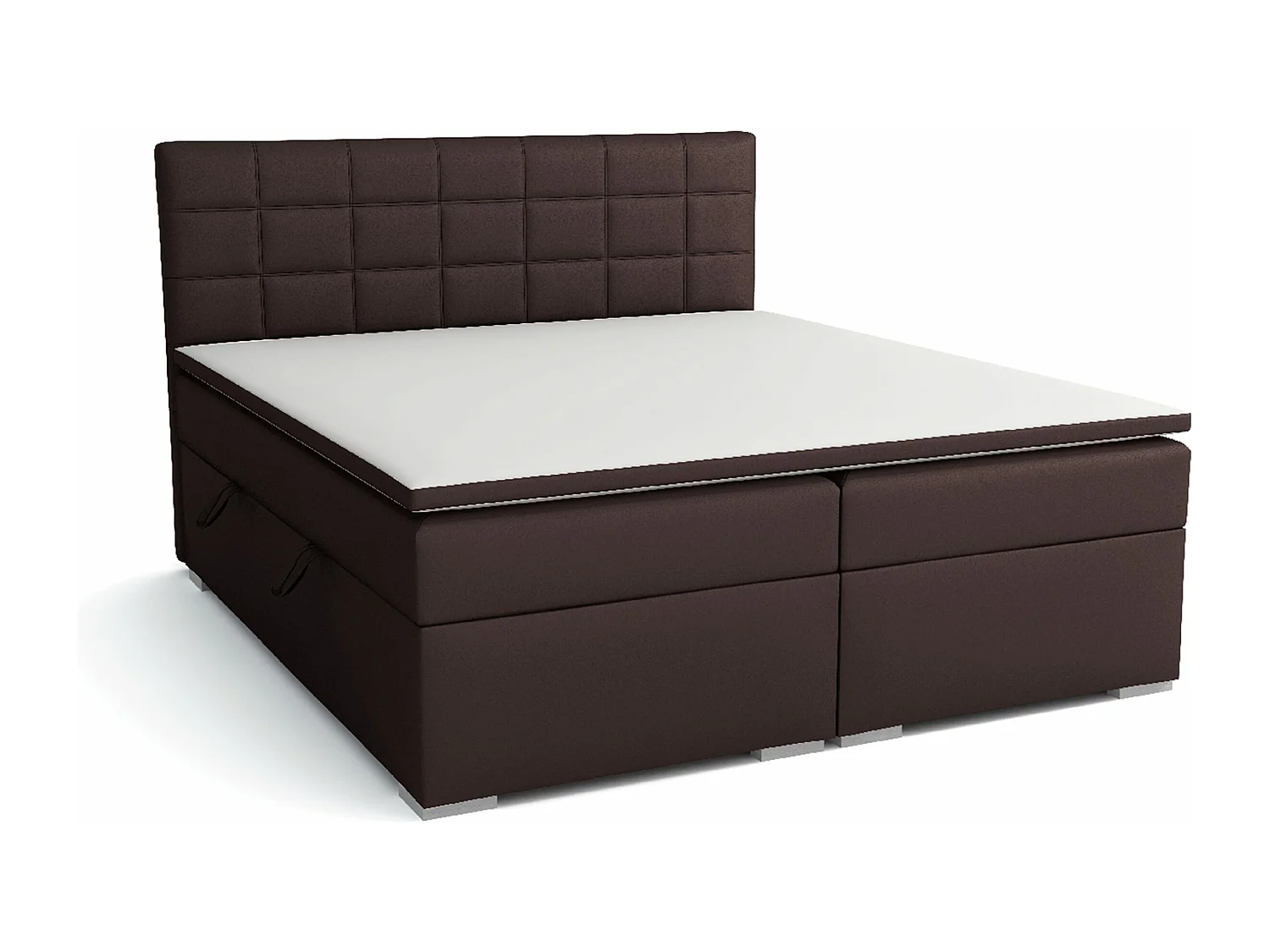 LIT BOXSPRING avec rangements pour la literie Torland, 160x200 cm, Lux 13 (Marron)