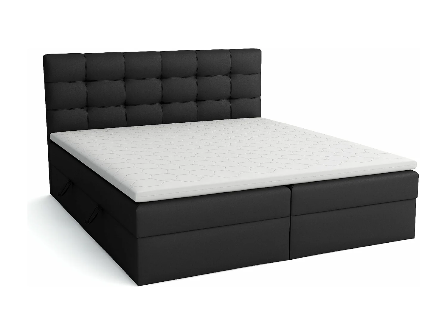 BOXSPRINGBETT mit Bettkästen Glame 160x200 cm, Soft 11 (Schwarz)