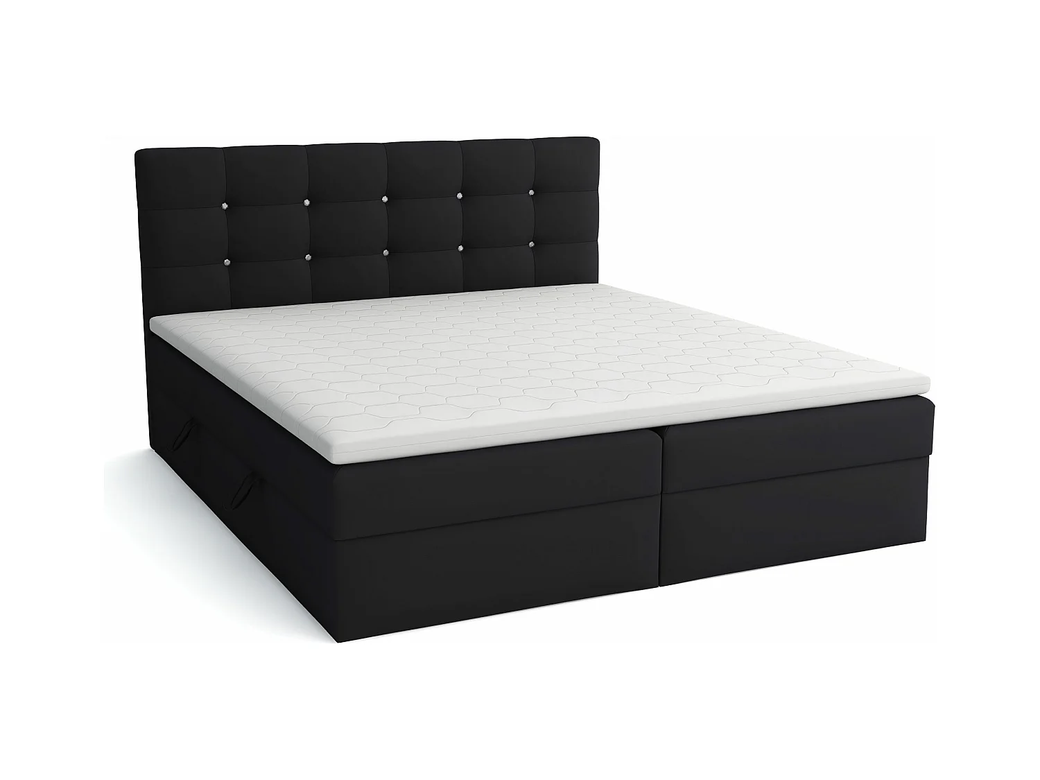 BOXBETT mit Topper Elegante 140x200 cm, Braun