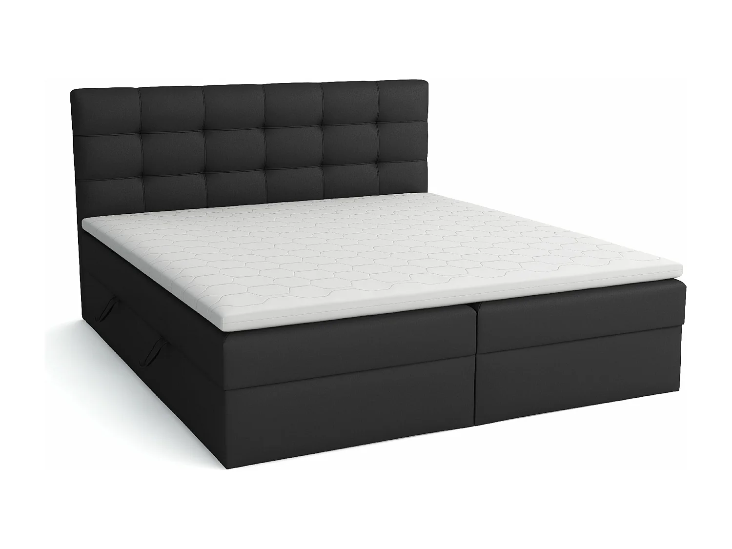 LIT BOXSPRING avec coffre de lit Glame 140x200 cm, Lux 23 (Noir)