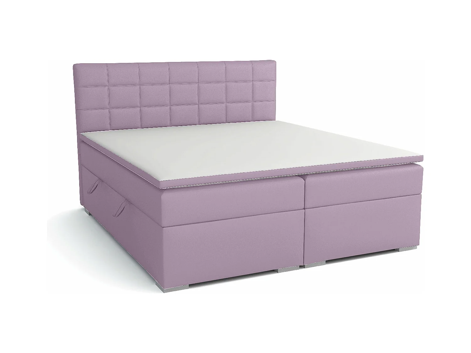 LIT BOXSPRING avec rangements pour la literie Torland, 160x200 cm, Jasmine 62 (Brun violacé foncé)