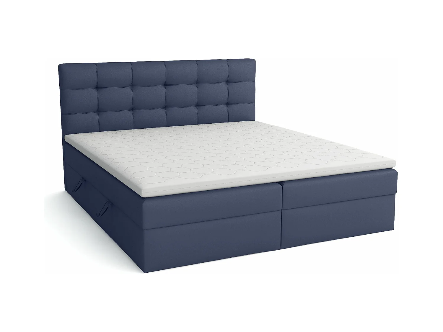 BOXSPRINGBETT mit Bettkästen Glame 140x200 cm, Lux 20 (Dunkelblau)