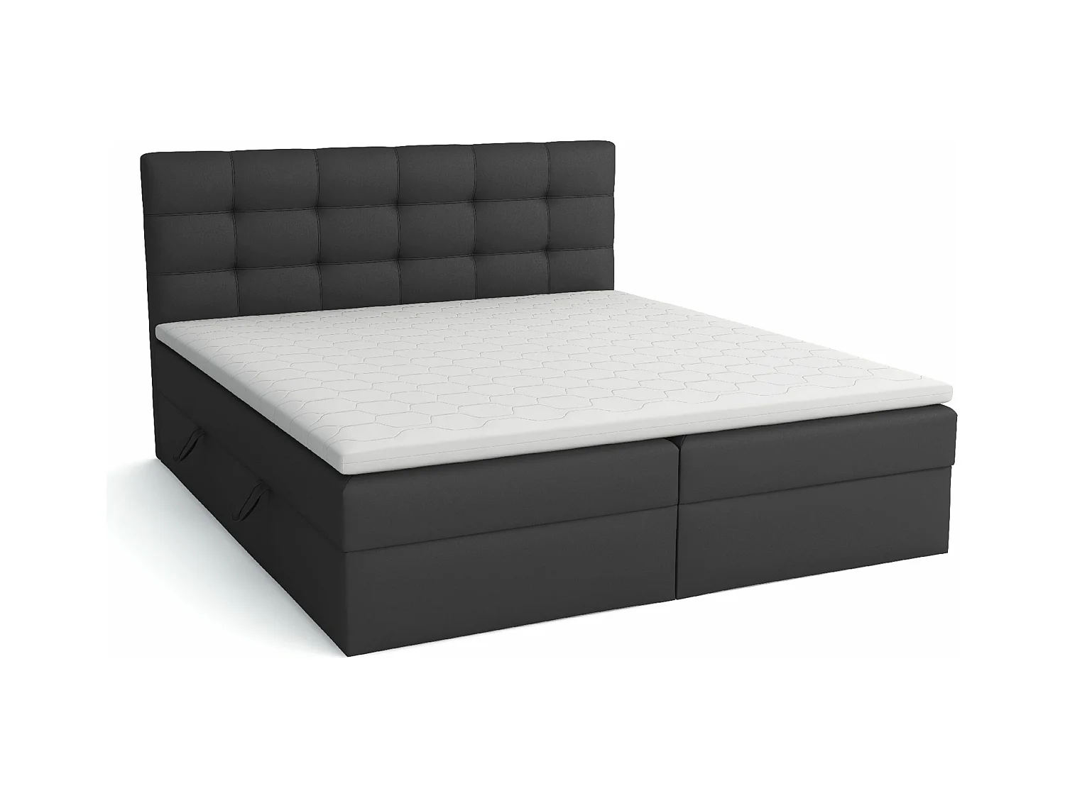 LIT BOXSPRING avec coffre de lit Glame 180x200 cm, Orinoco 100 (Noir)