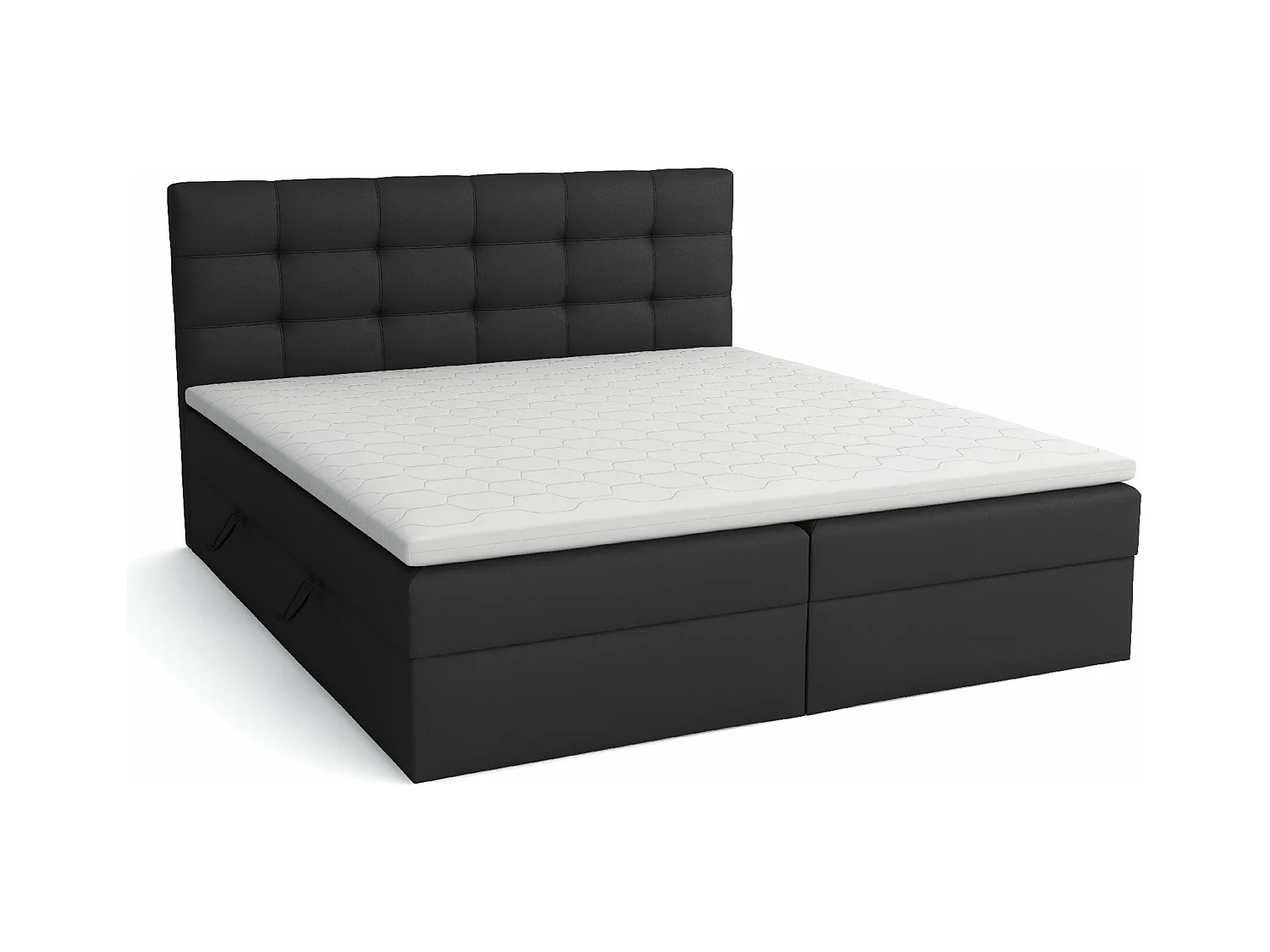 BOXSPRINGBETT mit Bettkästen Glame 180x200 cm, Lux 23 (Schwarz)