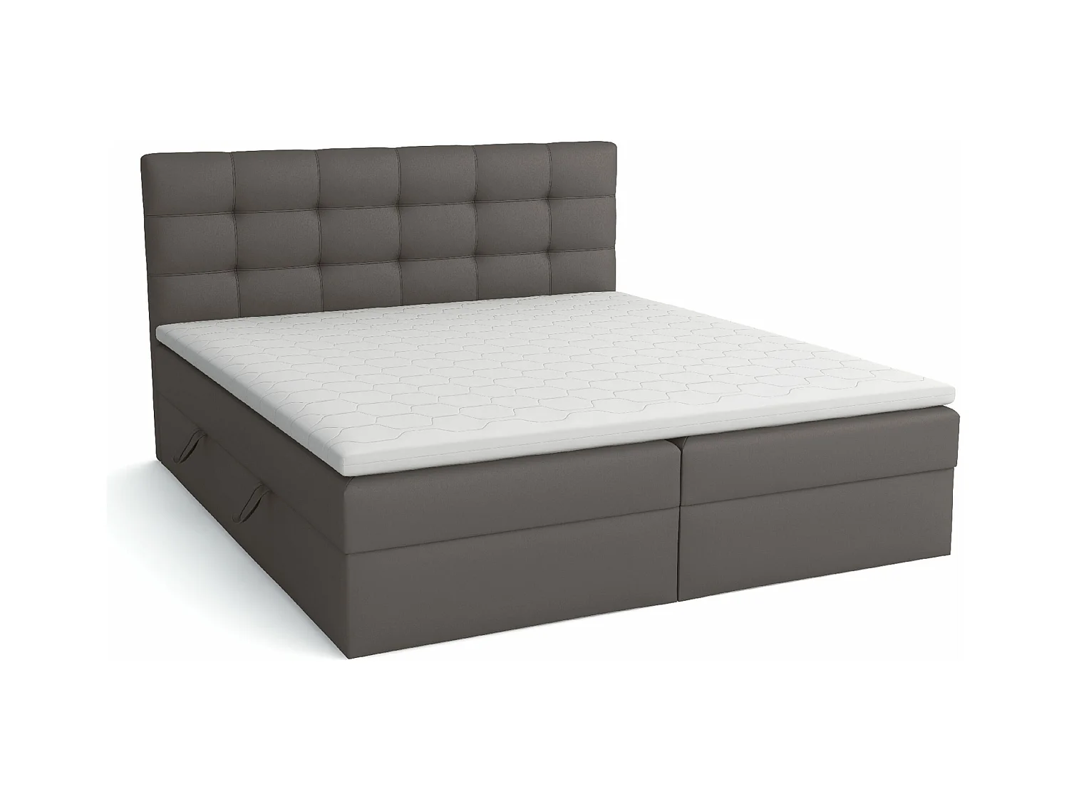 BOXSPRINGBETT mit Bettkästen Glame 180x200 cm, Lux 06 (Grau)