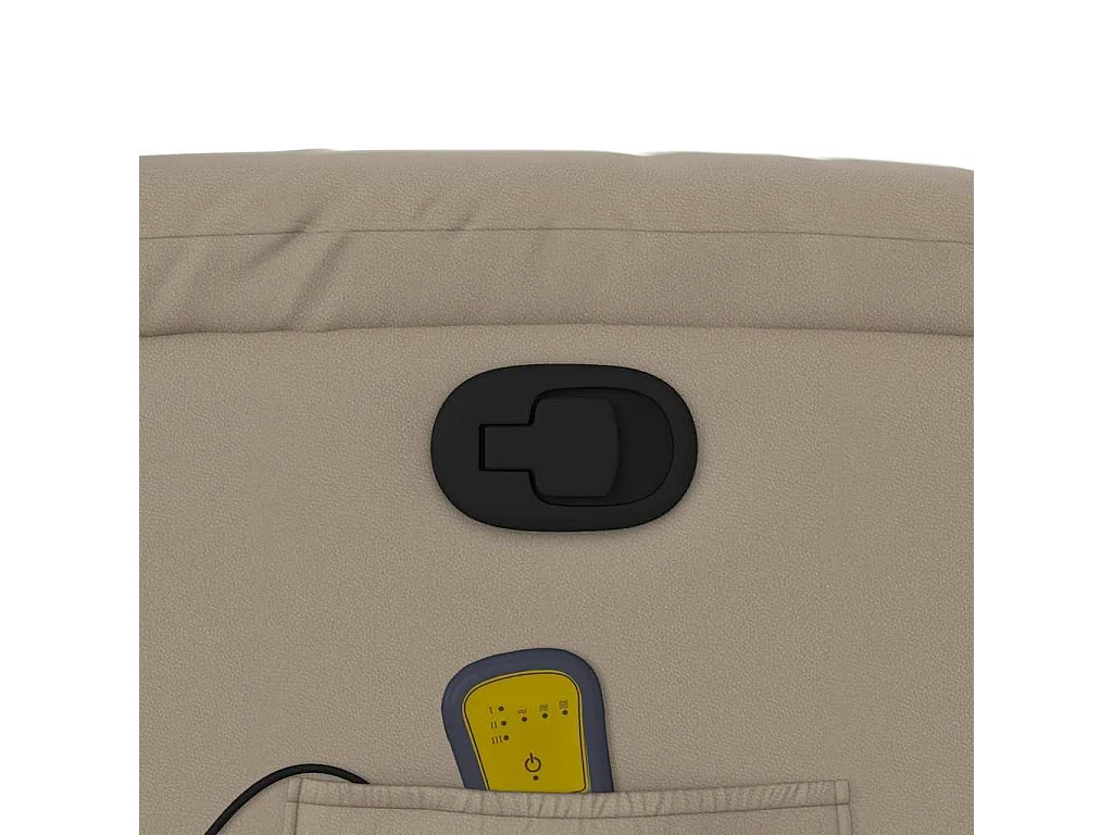 Massagesessel Cappuccino-Braun Kunstleder