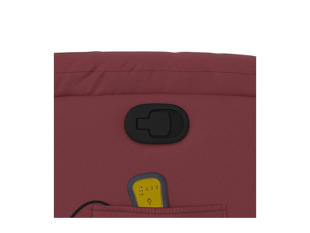 Massagesessel Weinrot Kunstleder