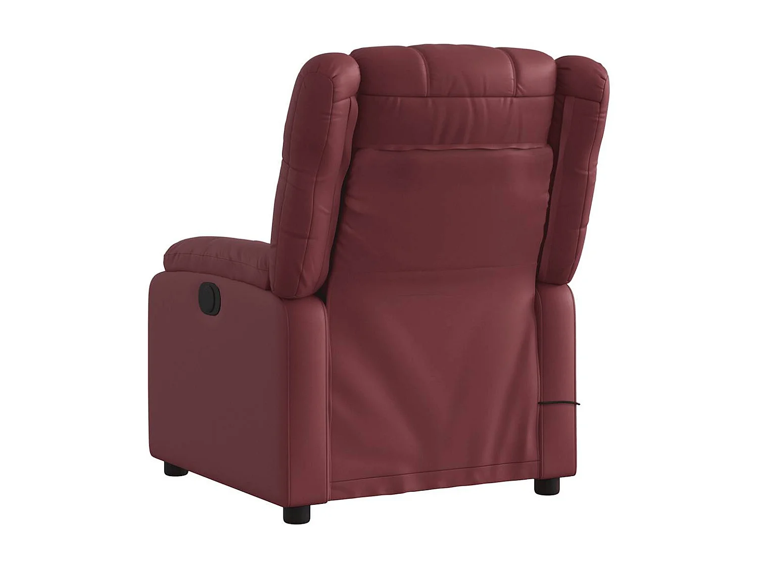Fauteuil de massage inclinable Rouge bordeaux Similicuir