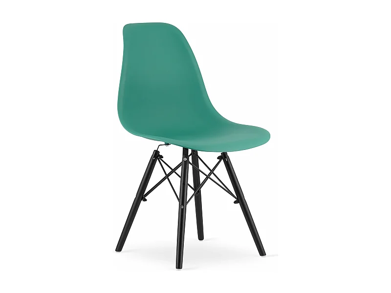 Chaise OSAKA pieds verts / noirs x 1