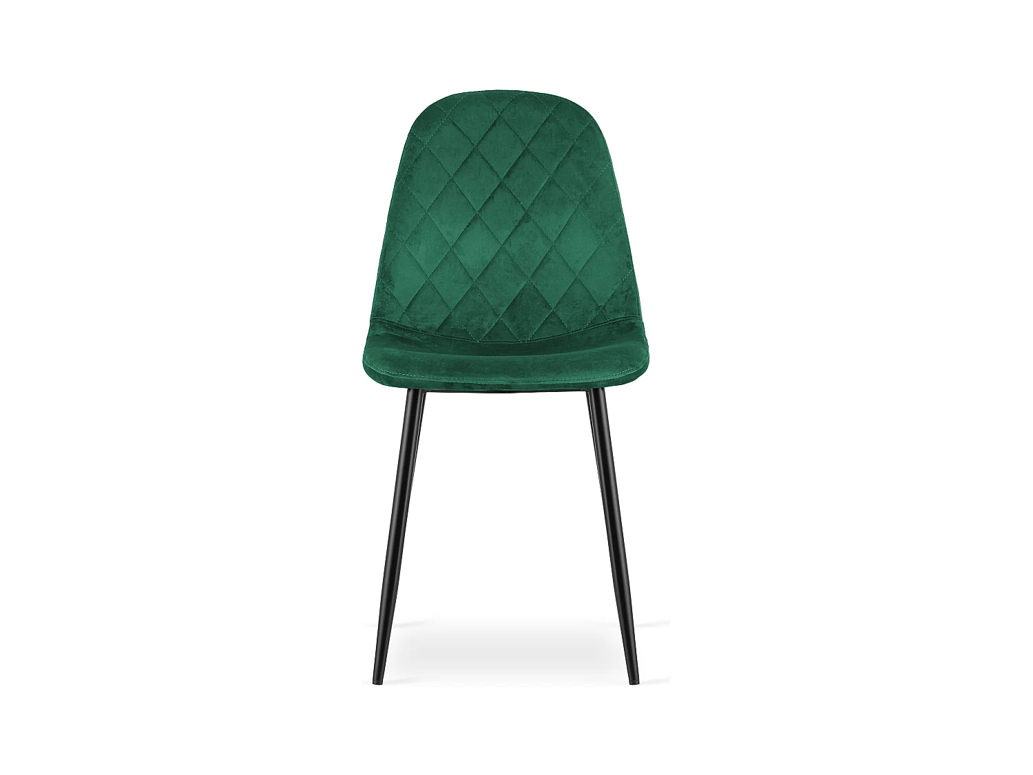 Chaise ASTI - Velours vert foncé x 1