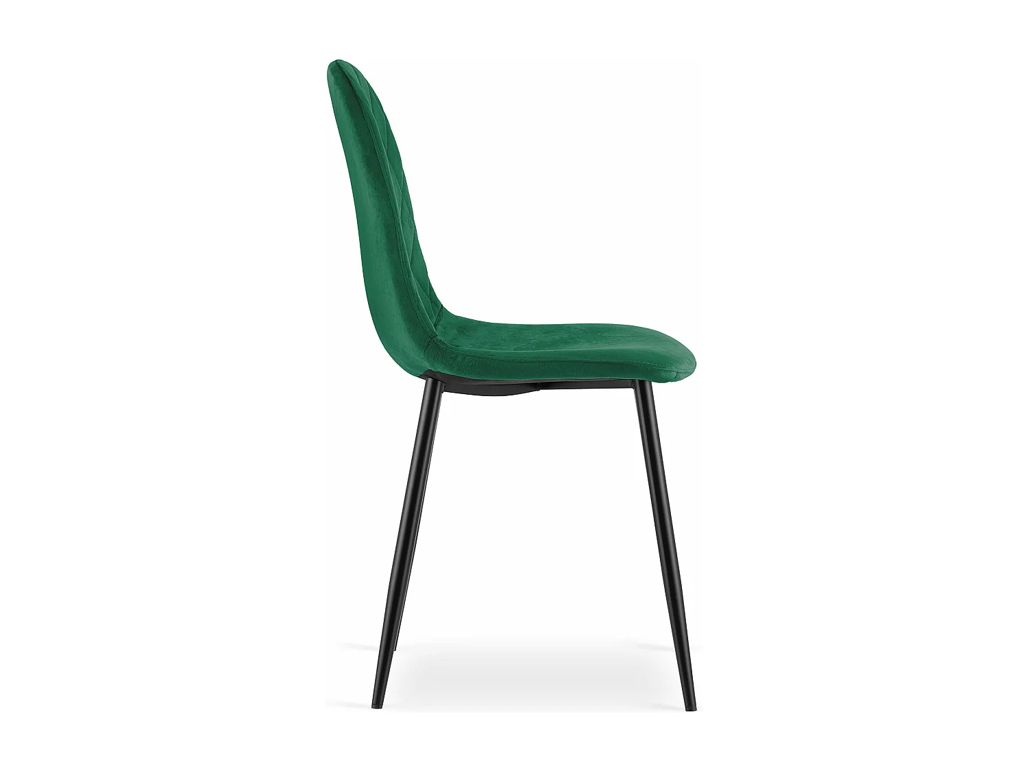 Chaise ASTI - Velours vert foncé x 1