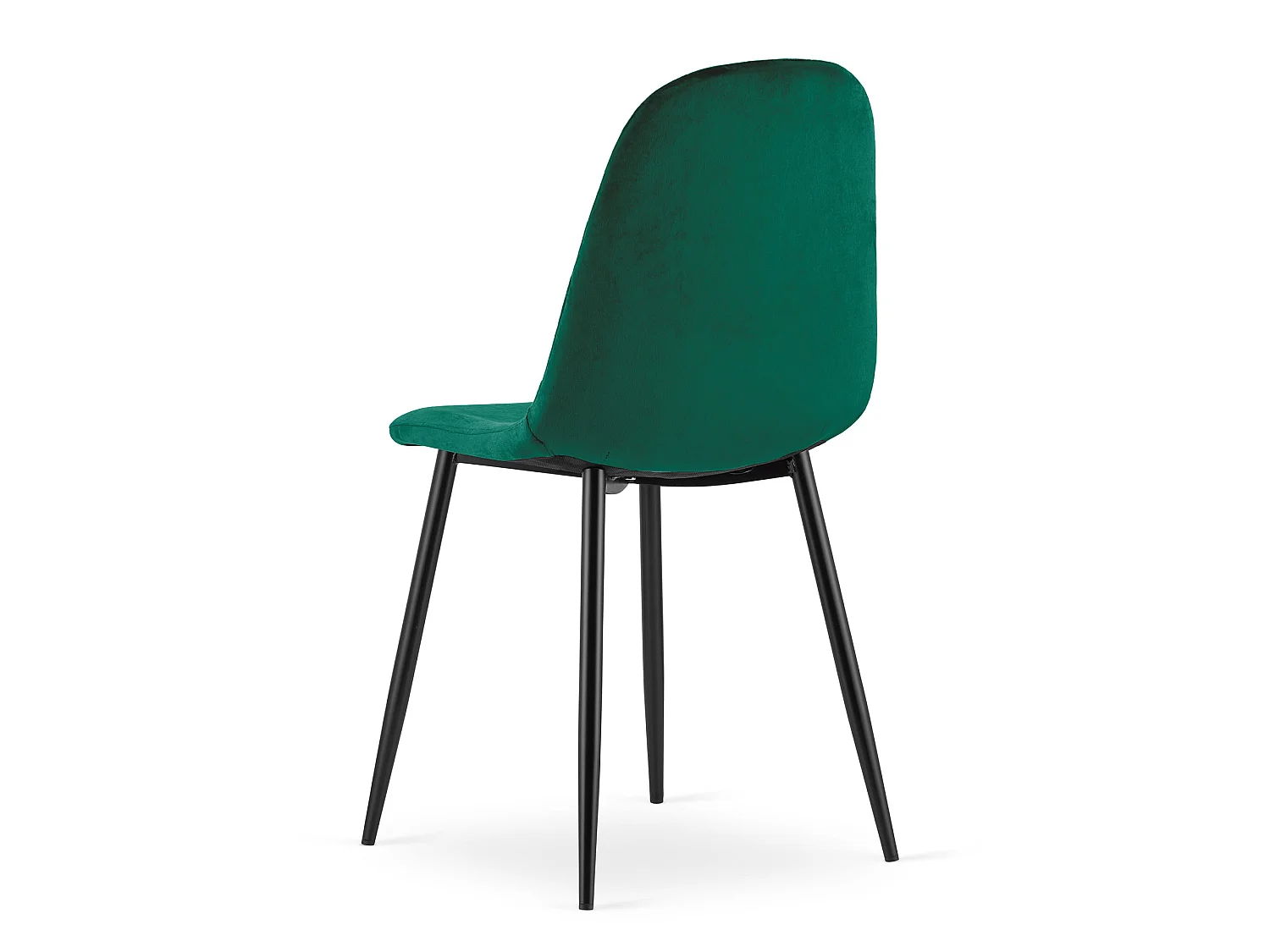 Eetkamerstoel ASTI ergonomisch fluweel donkergroen 87,5x44,5x50,5 cm