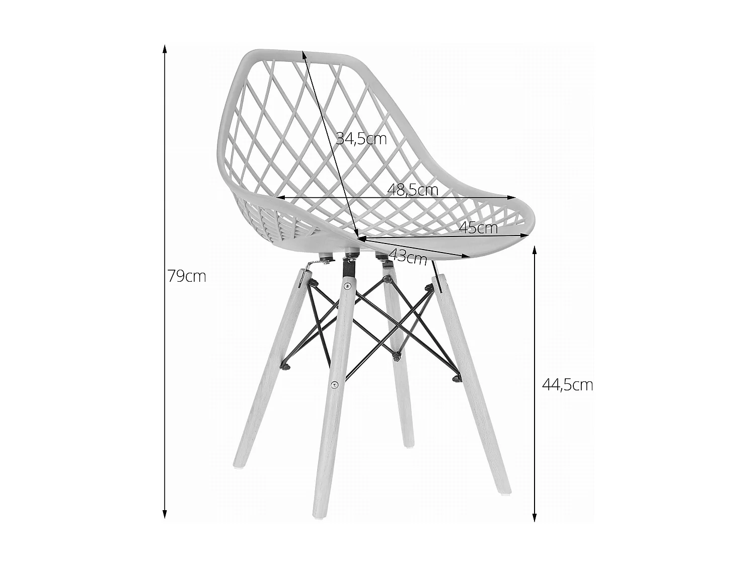 Chaise SAKAI - Noir x 1