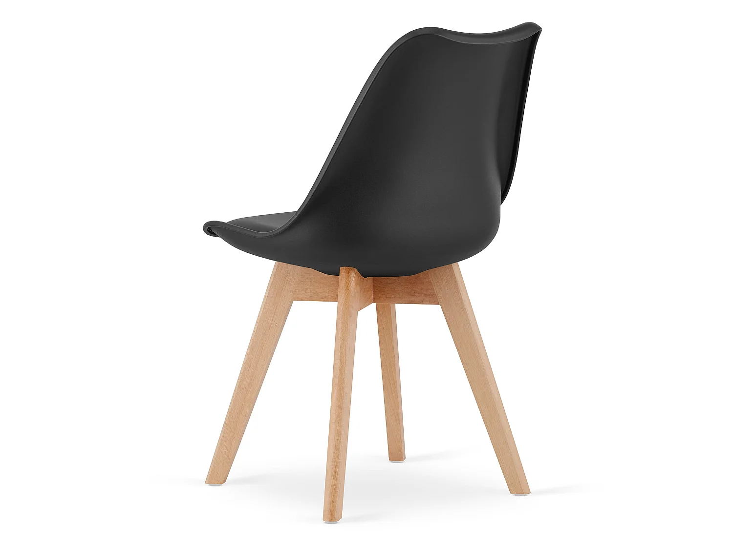 Eetkamerstoel MARK ergonomisch polypropyleen zwart 82x49x47 cm