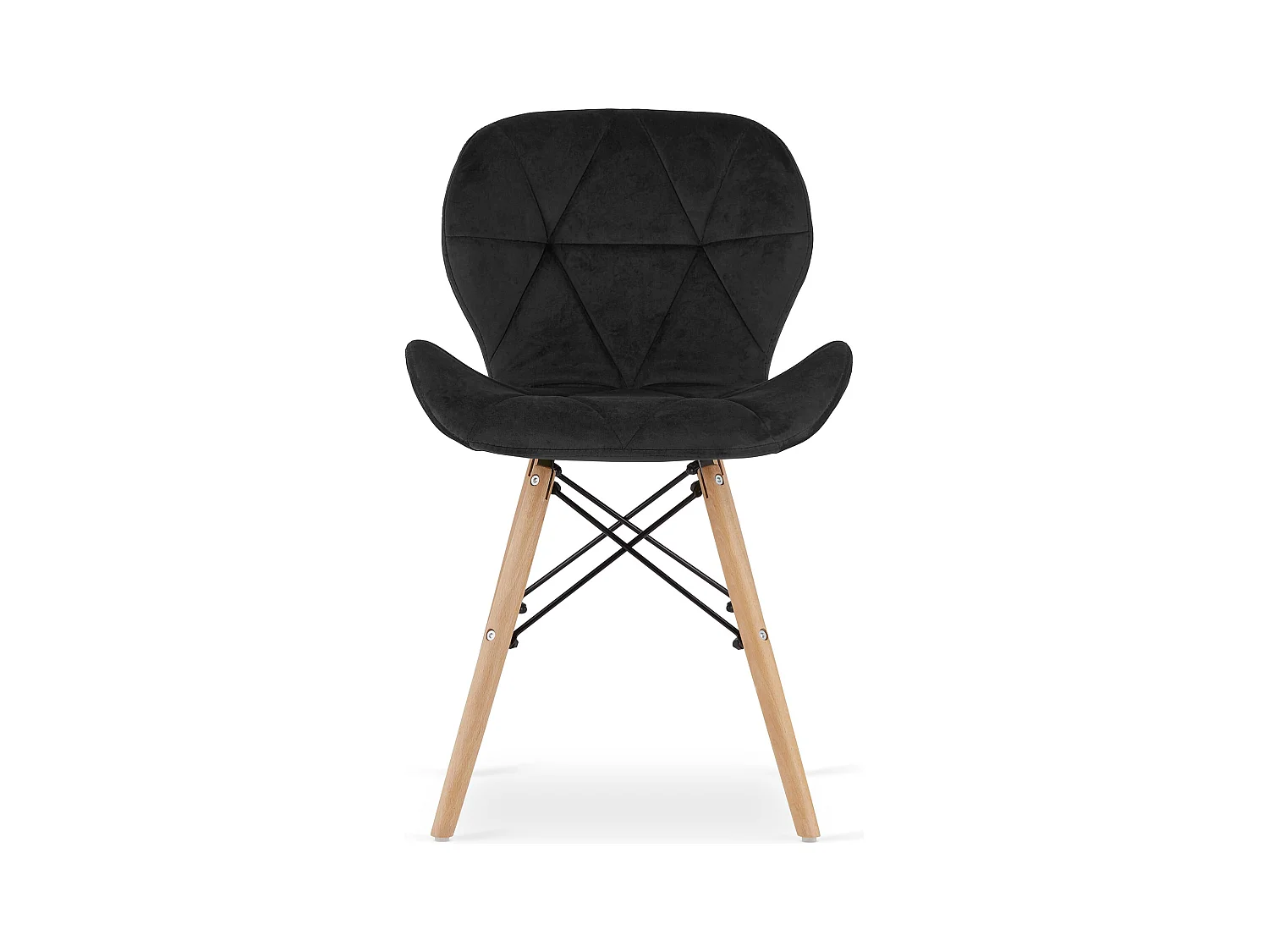 Krzesło LAGO Aksamit - czarne x 1