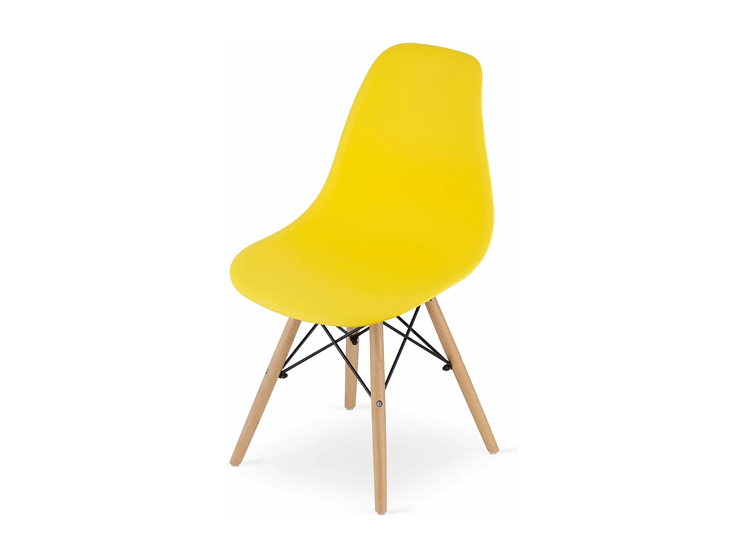 Chaise OSAKA jaune / pieds naturels x 1