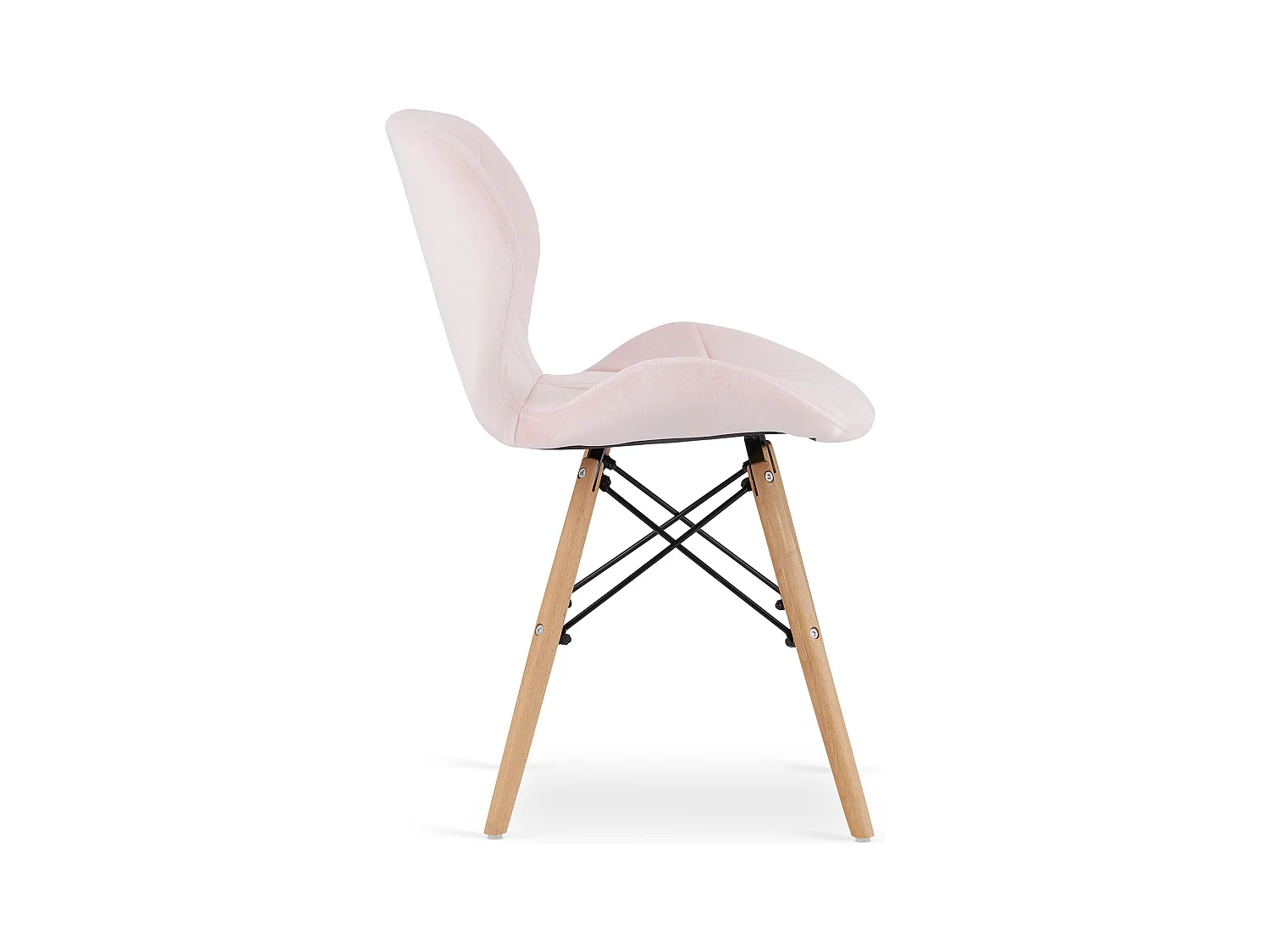 Krzesło LAGO Aksamit - róż x 1