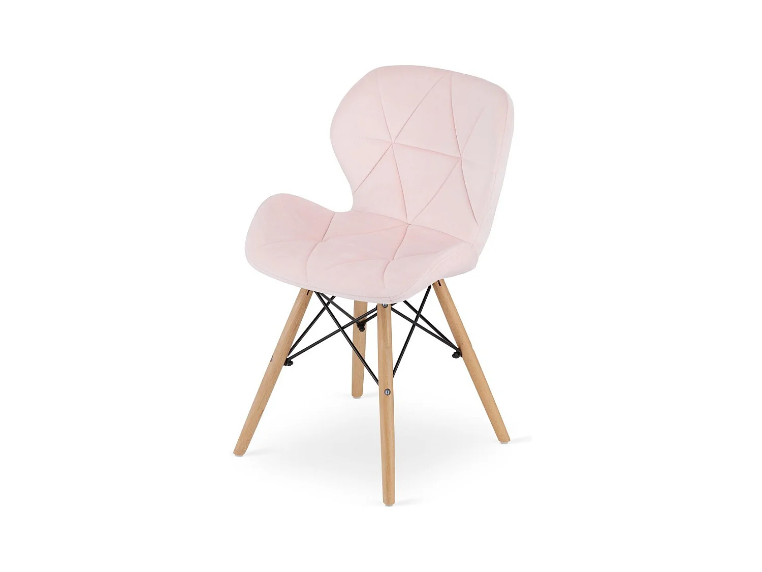 Krzesło LAGO Aksamit - róż x 1