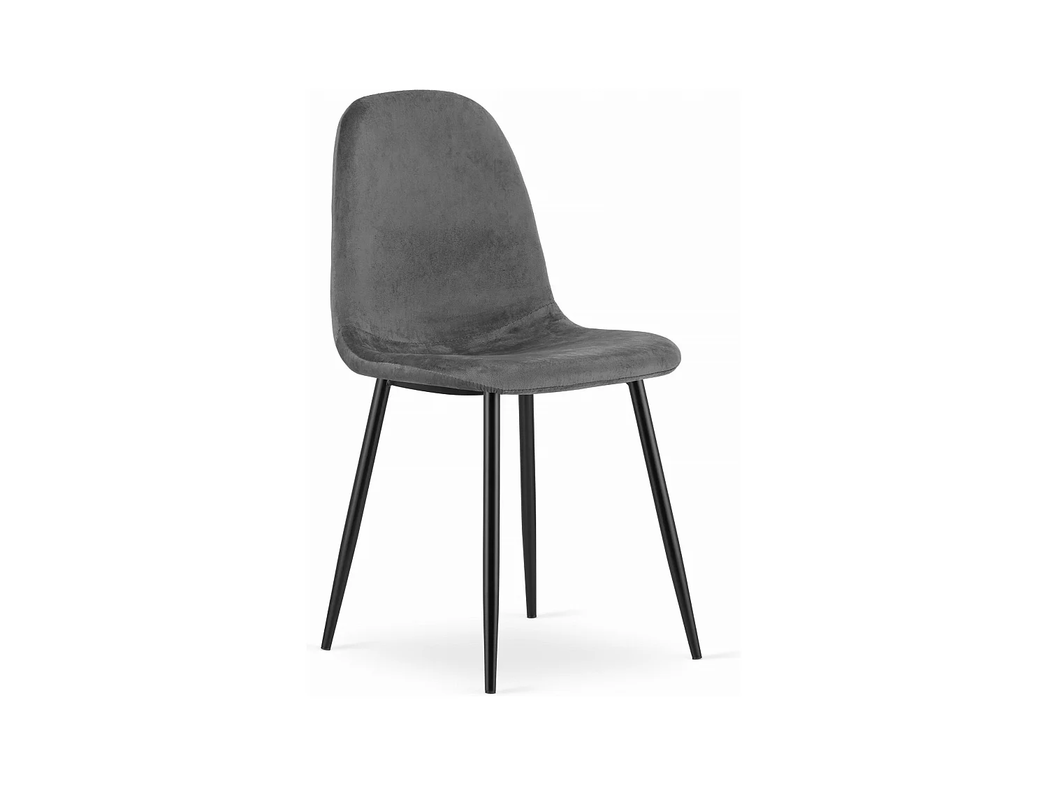 Chaise COMO - Velours Gris Foncé x 1