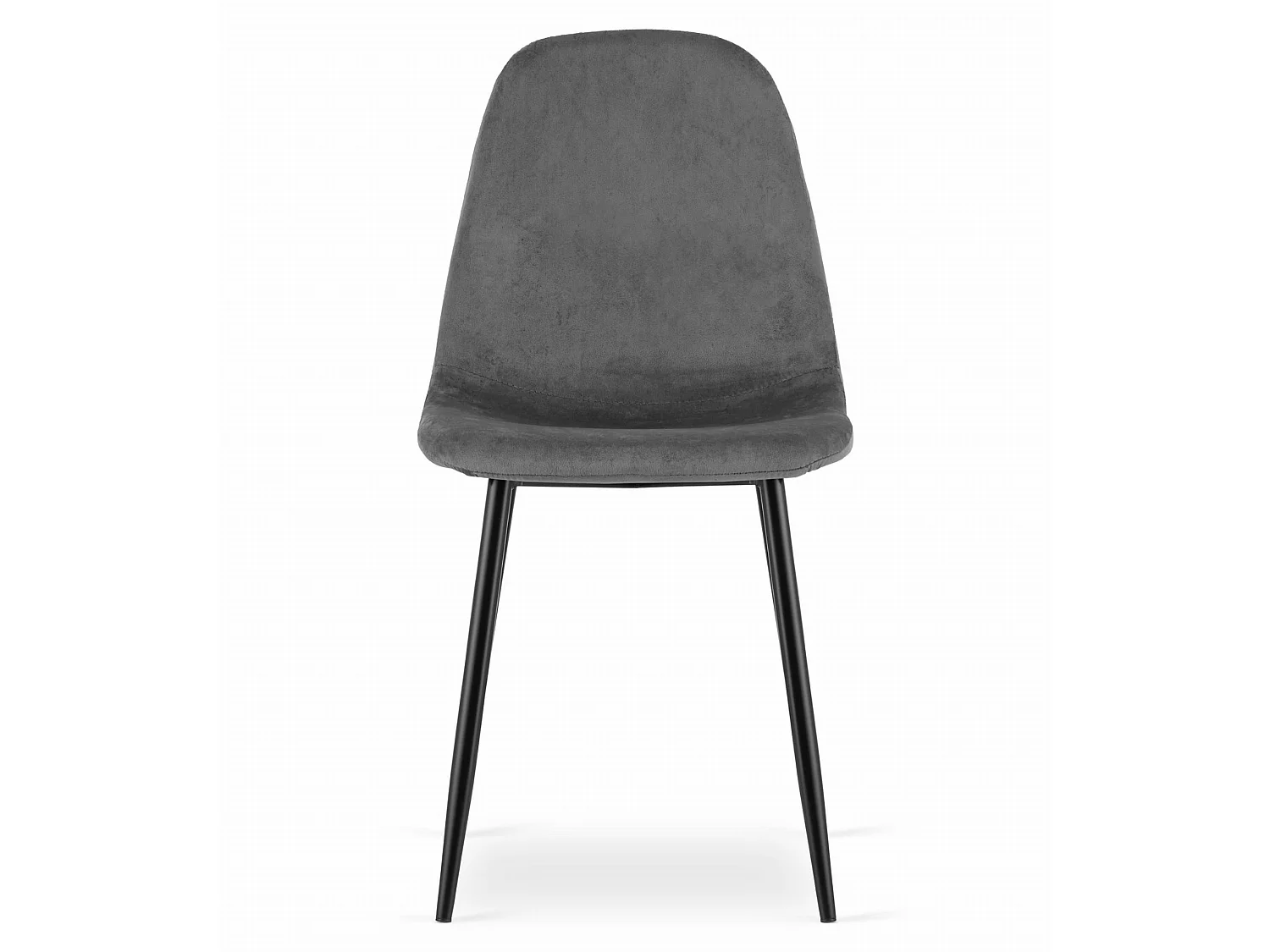 Sedia da pranzo e cucina COMO in velluto grigio scuro 87,5x44,5x50,5 cm