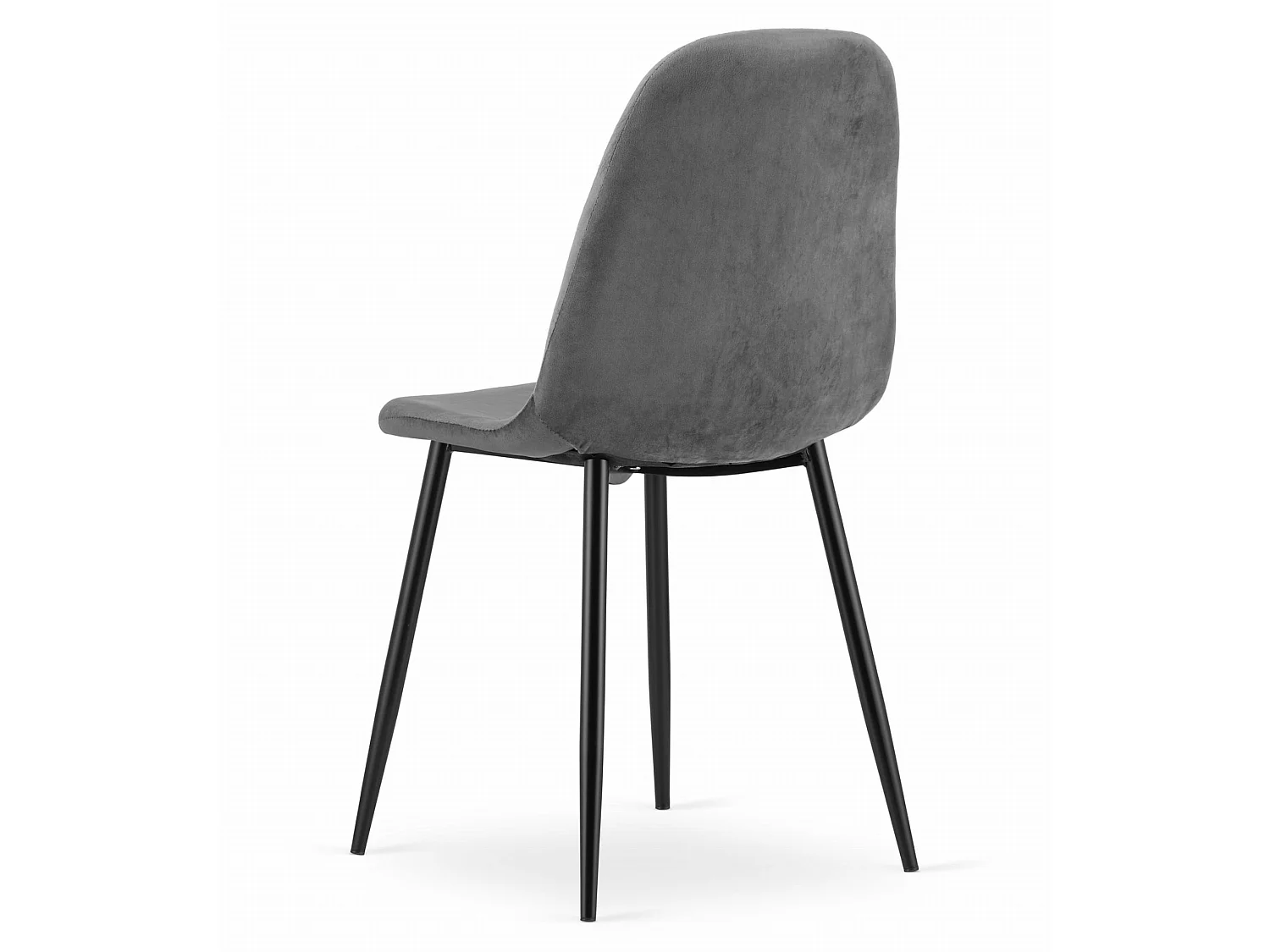 Sedia da pranzo e cucina COMO in velluto grigio scuro 87,5x44,5x50,5 cm