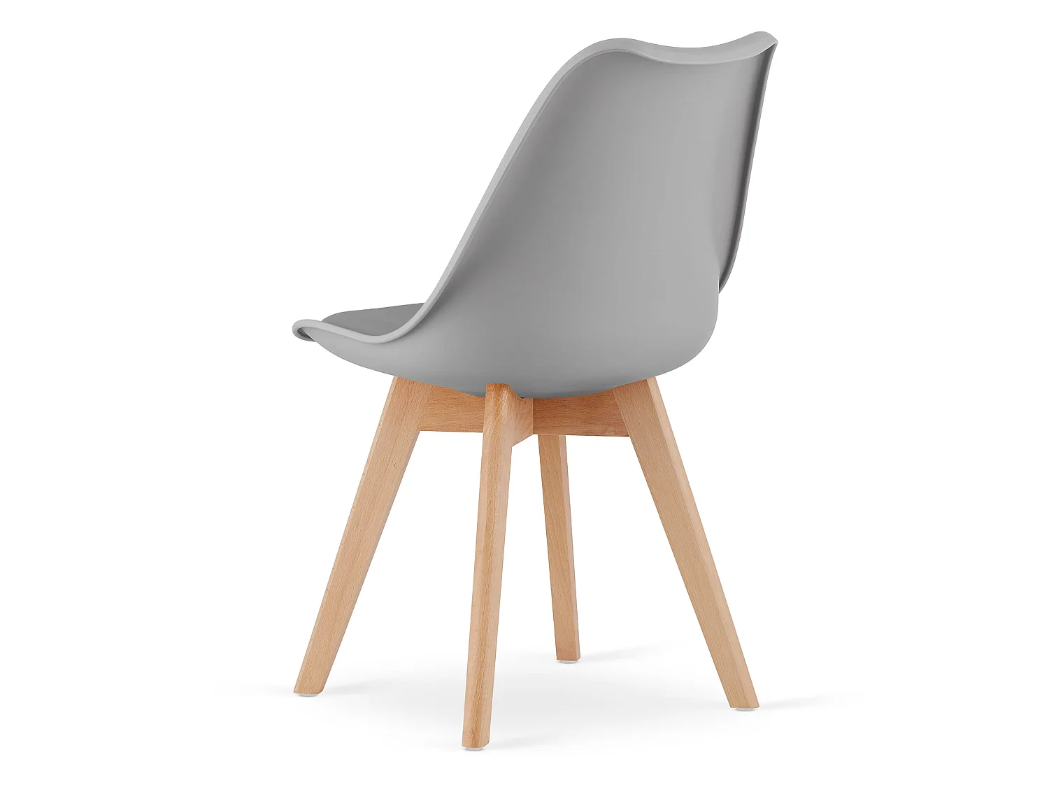 Eetkamerstoel MARK ergonomisch polypropyleen grijs 82x49x47 cm