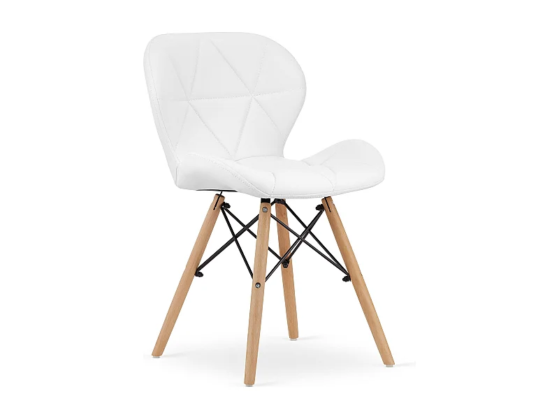 Krzesło LAGO ekoskóra - białe x 1